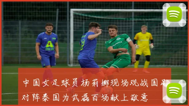 中国女足球员杨莉娜现场观战国足对阵泰国为武磊百场献上敬意